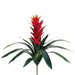 21" Silk Guzmania Bromeliad Plant Flower Bush -2 Tone Flame (pack of 6) - FSG509-FL/TT