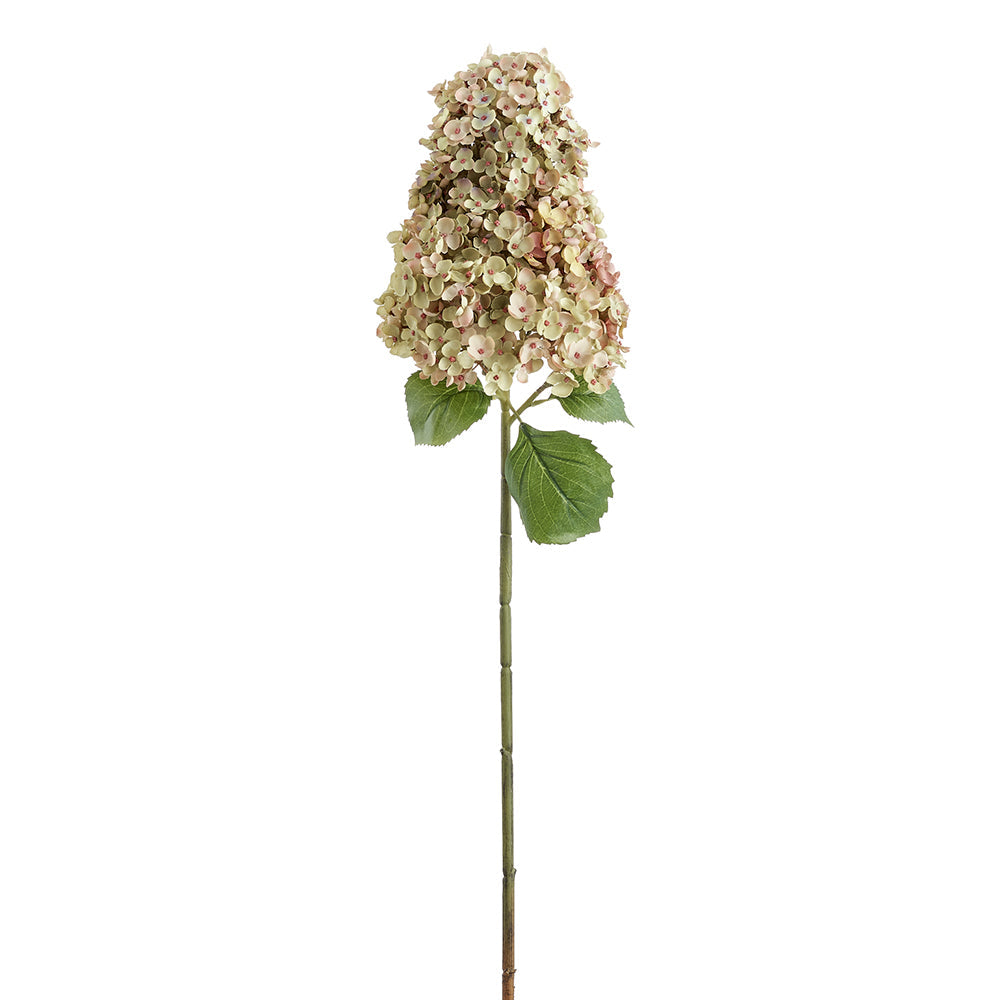 41" Silk Cone Hydrangea Flower Stem -Green/Mauve (pack of 8) - FSH148-GR/MV