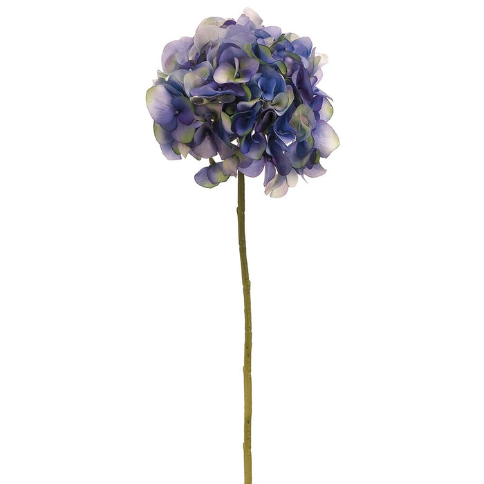 18.5" Silk Victorian Hydrangea Flower Spray -Helio/Delphinium (pack of 12) - FSH279-HE/DL