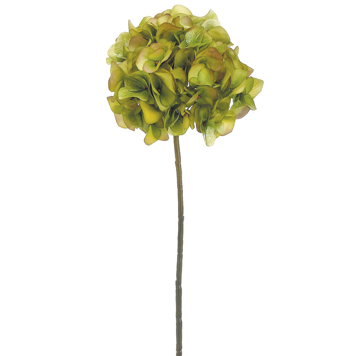 18.5" Silk Hydrangea Flower Spray -Green/Avocado (pack of 12) - FSH900-GR/AV
