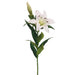 35" Silk Stargazer Lily Flower Spray -White (pack of 12) - FSL122-WH