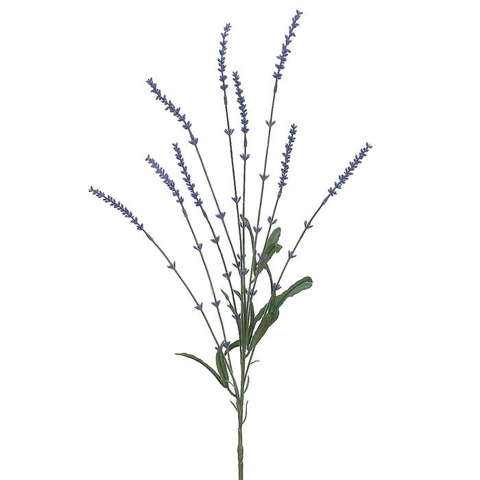 33" Silk Lavender Flower Spray -Blue (pack of 24) - FSL135-BL
