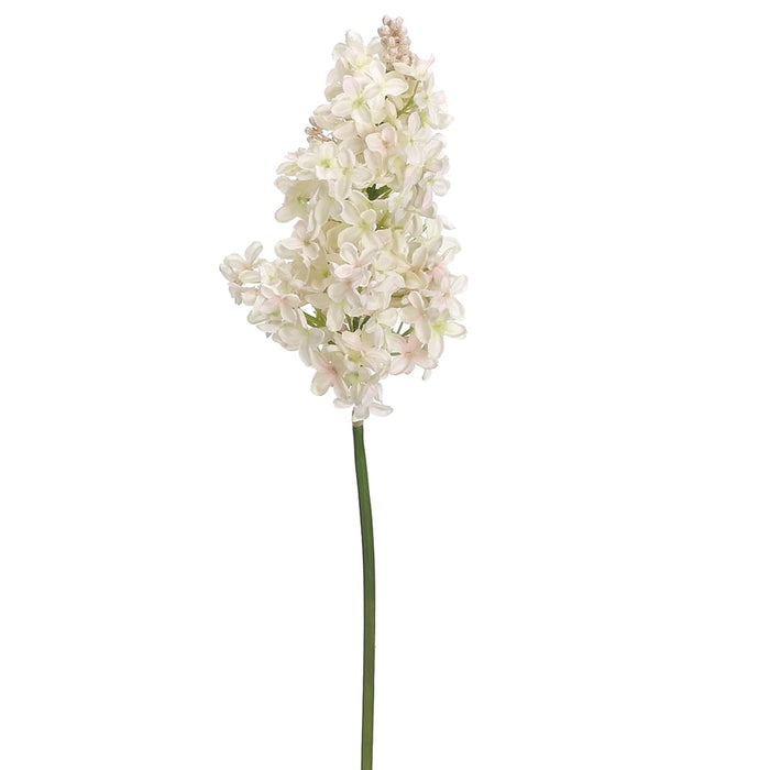 19" Lilac Silk Flower Stem -Cream/Blush (pack of 12) - FSL141-CR/BS