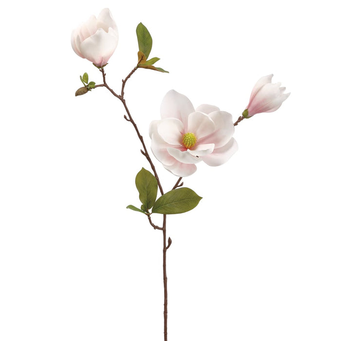 31" Magnolia Silk Flower Stem -Pink/Blush (pack of 12) - FSM204-PK/BS