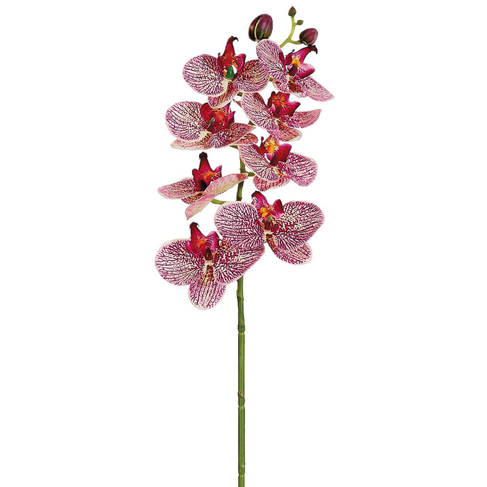 28" Silk Phalaenopsis Orchid Flower Spray -Cerise/Orchid (pack of 12) - FSO121-CE/OC