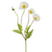 23.5" Silk Poppy Flower Spray -White (pack of 12) - FSP304-WH