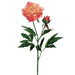 28" Silk Peony Flower Spray -Salmon/Peach (pack of 12) - FSP355-SA/PE