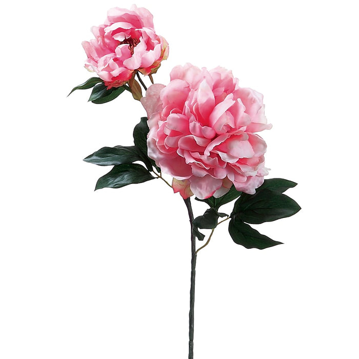 19.5" Silk Peony Flower Spray -Pink (pack of 12) - FSP705-PK