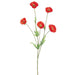 26" Silk Meadow Poppy Flower Spray -Orange (pack of 12) - FSP748-OR