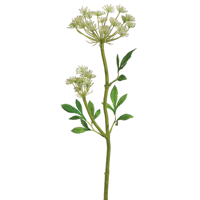 24" Silk Queen Anne's Lace Flower Spray -White (pack of 12) - FSQ387-WH