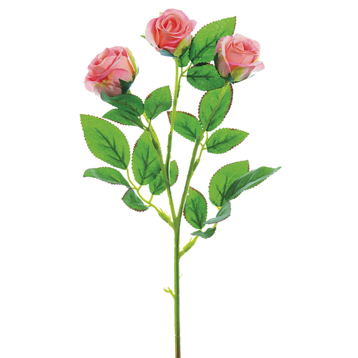 16.5" Silk Rose Flower Spray -Pink (pack of 24) - FSR165-PK