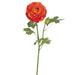 19" Ranunculus Silk Flower Stem -Orange (pack of 12) - FSR167-OR