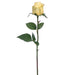 17.5" Silk Rose Bud Flower Spray -Yellow (pack of 12) - FSR296-YE