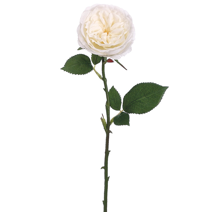 20.5" Silk Rose Flower Spray -White (pack of 12) - FSR300-WH