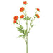22" Silk Mini Ranunculus Flower Spray -Orange (pack of 12) - FSR322-OR