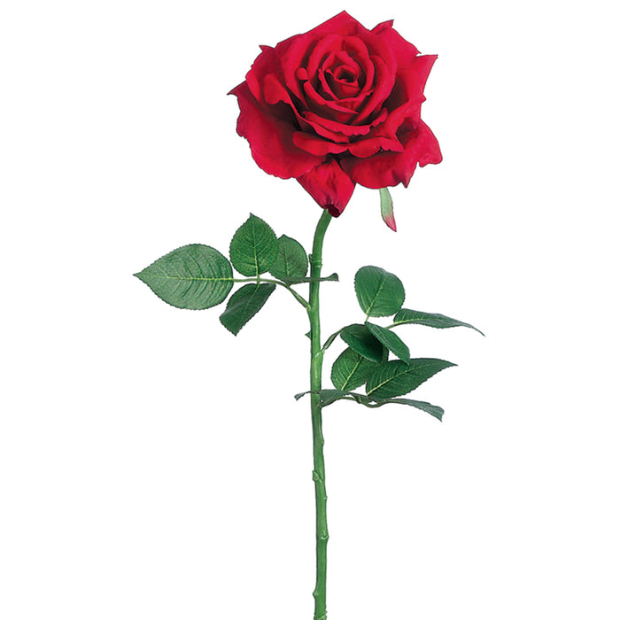 26" Silk Diana Rose Flower Spray -Red (pack of 12) - FSR367-RE