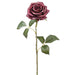 21.5" Silk Rose Flower Spray -Eggplant (pack of 12) - FSR729-EP