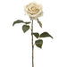 21.5" Silk Rose Flower Spray -Eggshell (pack of 12) - FSR729-ES