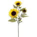 32" Silk Sunflower Spray -Yellow/Gold (pack of 12) - FSS114-YE/GO