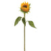 24.5" Silk Sunflower Bud Flower Spray -Yellow (pack of 12) - FSS224-YE