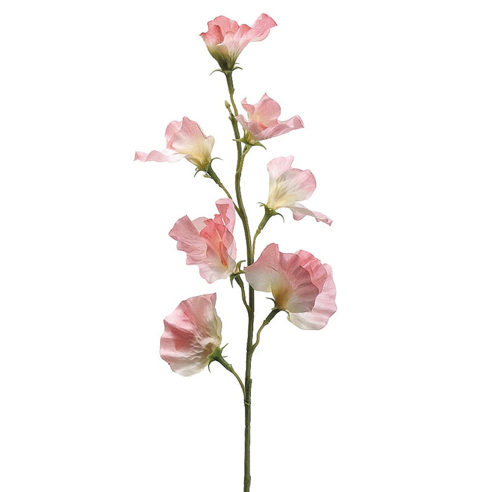 22" Silk Sweet Pea Flower Spray -Pink (pack of 12) - FSS831-PK