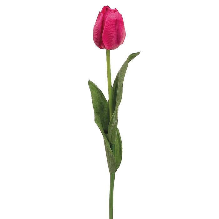 24" Real Touch Tulip Silk Flower Stem -Beauty (pack of 12) - FST502-BT