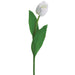 24" Real Touch Tulip Silk Flower Stem -Cream (pack of 12) - FST502-CR