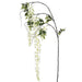 62.5" Silk Japanese Wisteria Flower Spray -White (pack of 6) - FSW622-WH