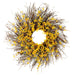 24" Silk Forsythia Flower w/Twig Hanging Wreath -Yellow (pack of 2) - FWF727-YE