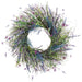 24" Silk Lavender & Fern Flower Hanging Wreath -Lavender/Purple (pack of 4) - FWL024-LV/PU