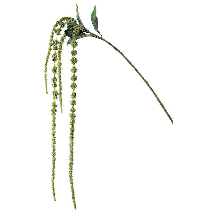 45" Artificial Hanging Amaranthus Flower Spray -Green (pack of 24) - GTA130-GR