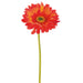 9" Silk Large Gerbera Daisy Flower Spray -Rust/Orange (pack of 24) - GTD445-RU/OR