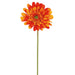 21.5" Silk Medium Gerbera Daisy Flower Spray -Orange (pack of 12) - GTD572-OR