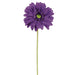 21.5" Silk Medium Gerbera Daisy Flower Spray -Purple (pack of 12) - GTD572-PU