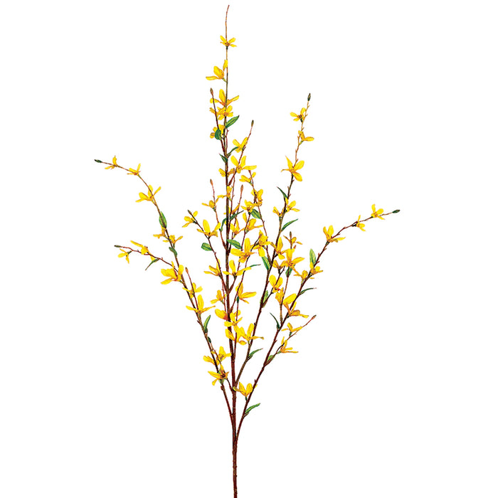 38" Silk Forsythia Flower Spray -Yellow (pack of 24) - GTF729-YE