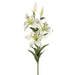 28" Silk Garden Lily Flower Spray -White (pack of 12) - GTL386-WH