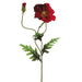 28" Silk Poppy Flower Spray -Red/Brick (pack of 12) - GTP103-RE/BC
