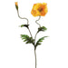 28" Silk Poppy Flower Spray -Yellow (pack of 12) - GTP103-YE