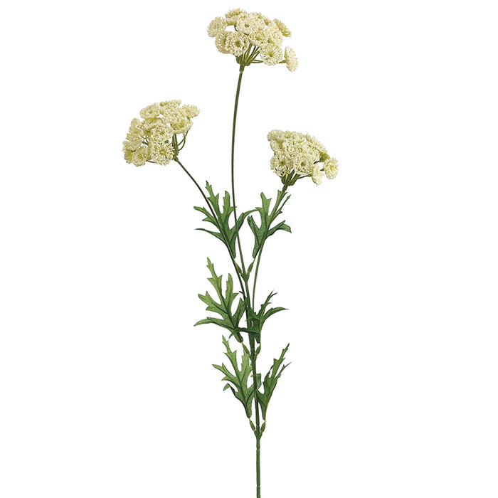 27" Silk Queen Anne's Lace Flower Spray -White (pack of 12) - GTQ804-WH