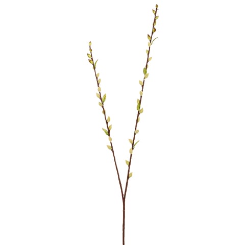 36" Silk Pussy Willow Spray -Green (pack of 24) - GTW845-GR