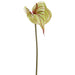 25" Handwrapped Silk Anthurium Flower Spray -Green/Burgundy (pack of 12) - HSA363-GR/BU