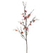 57" Handwrapped Silk Quince Blossom Flower Branch Spray -Salmon (pack of 12) - HSB253-SA
