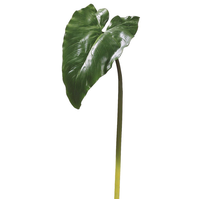 34" Silk Calla Lily Leaf Stem -Green (pack of 12) - HSL013-GR
