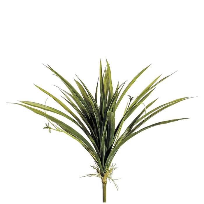 13" Silk Plastic Cymbidium Orchid Leaf Plant Stem -Green (pack of 12) - HSL402-GR