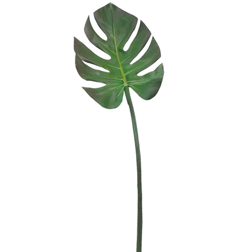 29" Silk Split Philodendron Monstera Leaf Stem -Green/Brown (pack of 12) - HSM005-GR/BR