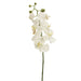 28" Handwrapped Silk Phalaenopsis Orchid Flower Spray -White/Yellow (pack of 6) - HSO811-WH/YE