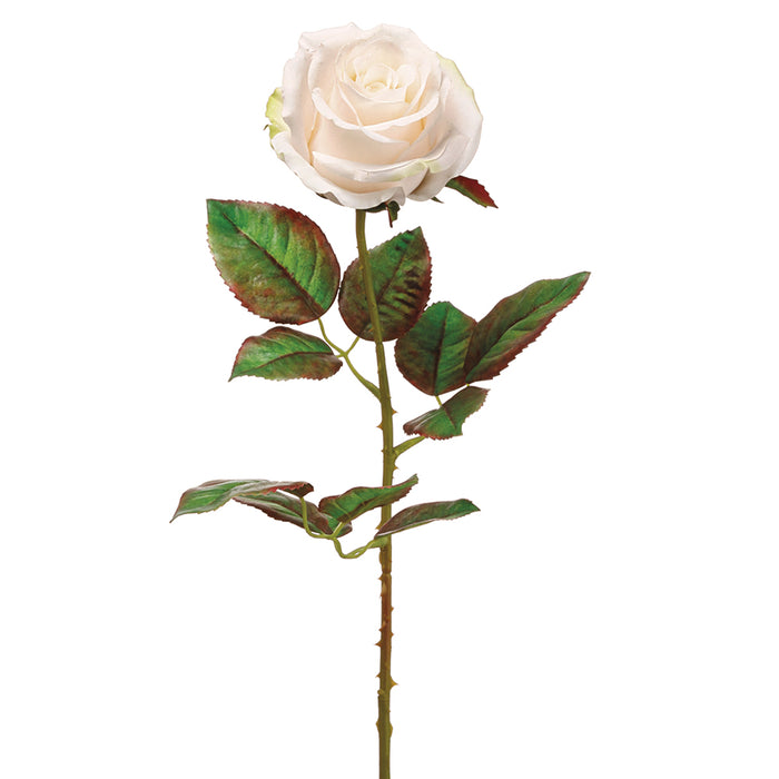 20.5" Handwrapped Silk Rose Flower Spray -Blush (pack of 24) - HSR205-BS