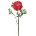 13" Handwrapped Silk Ranunculus Flower Spray -Red (pack of 12) - HSR600-RE