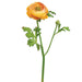 13" Handwrapped Silk Ranunculus Flower Spray -Yellow/Gold (pack of 12) - HSR600-YE/GO