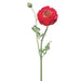 21" Handwrapped Silk Ranunculus Flower Spray -Red (pack of 12) - HSR608-RE